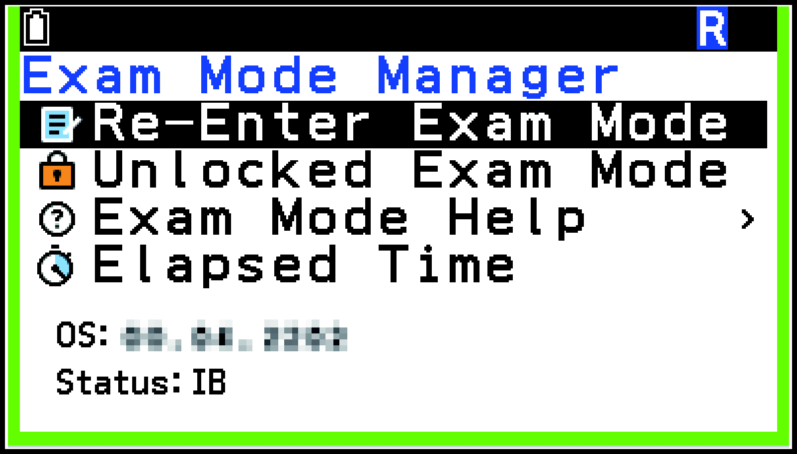 CY876_Exam Mode_Entering _1